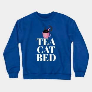 Tea Cat Bed Crewneck Sweatshirt